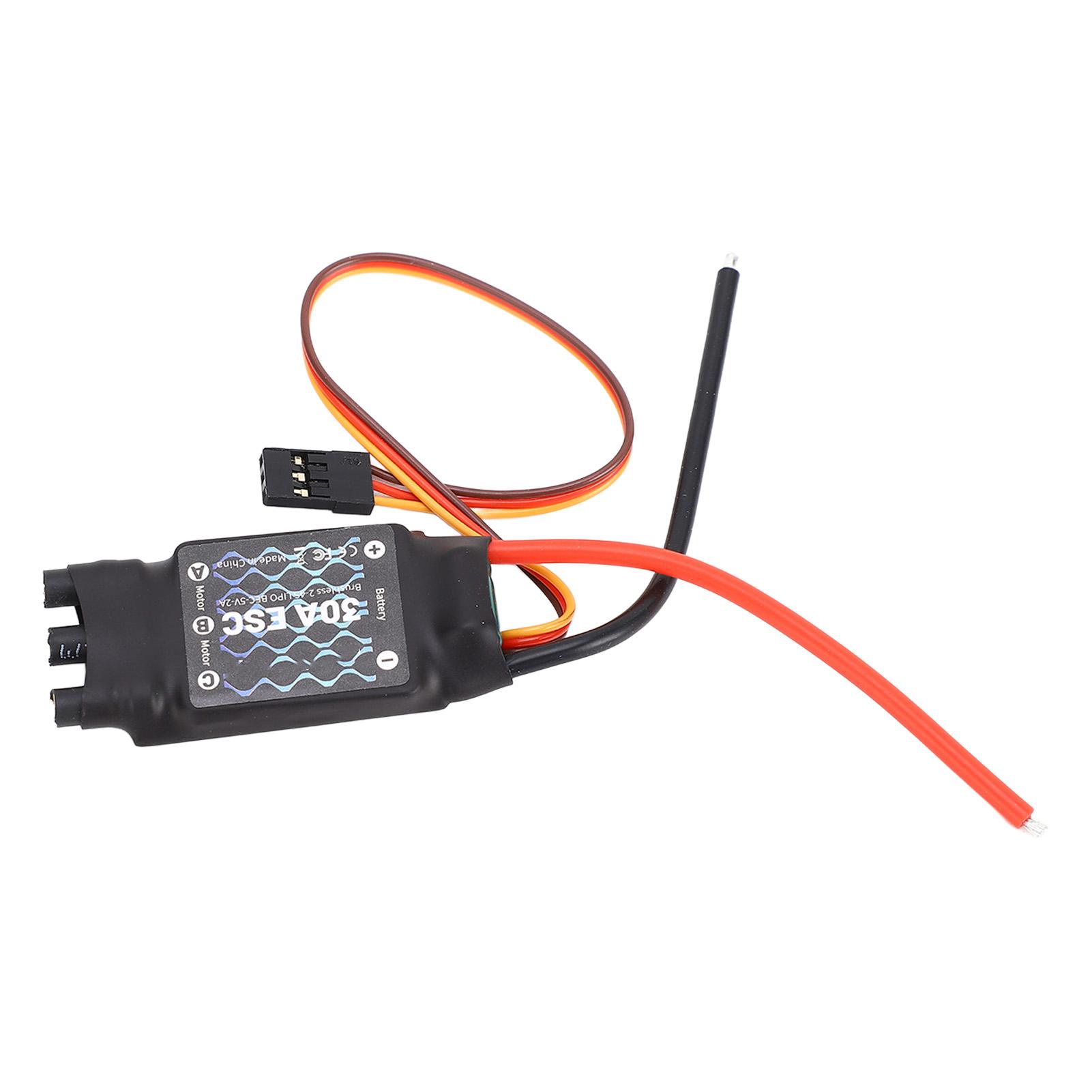 30A Brushless ESC 24S Electric Speed Controller with 5V 2A BEC for RC Fixed Wing Aircraft for F450
30A Brushless ESC 24S Electric Speed Controller with 5V 2A BEC for RC Fixed Wing Aircraft for F450