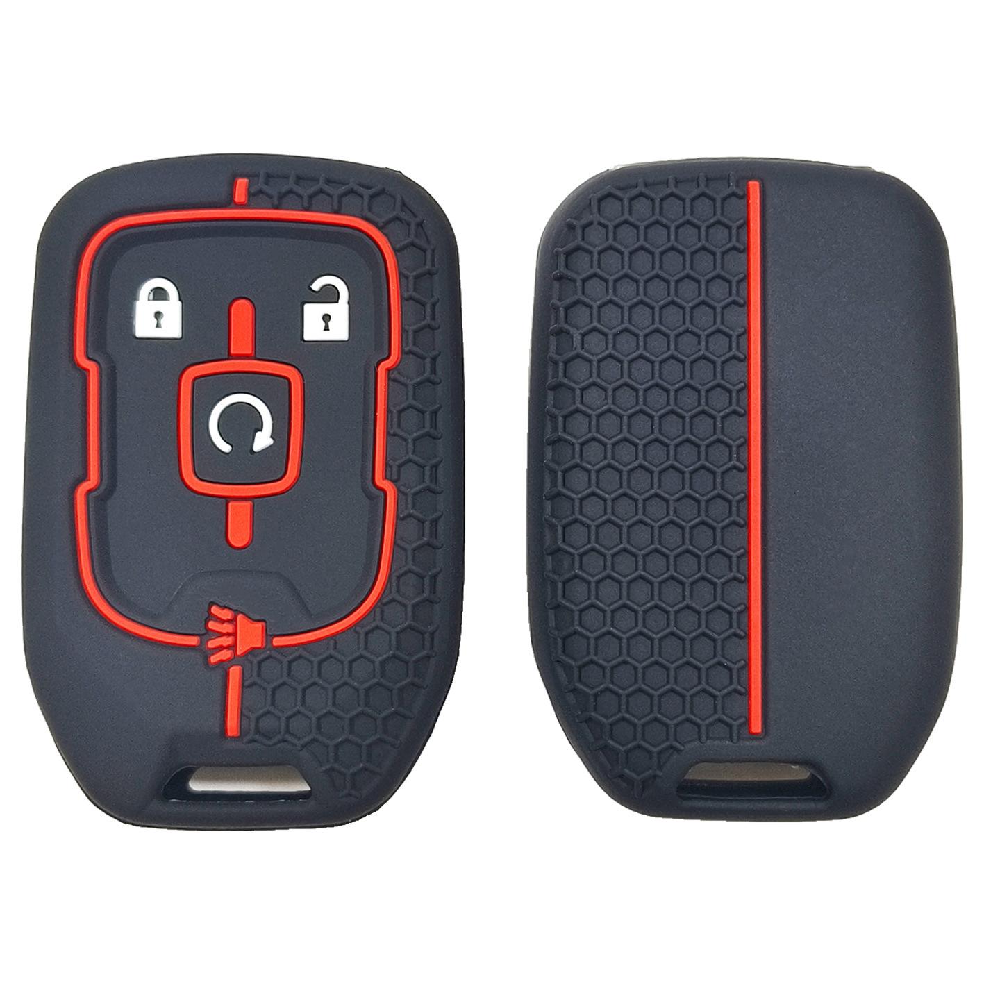 Rubber Car Key Cover Silicone Protector Case for GMC Terrain 2019 Canyon Remote Key Cover for Chevrolet Suburban Silverado 2500 чорний
Rubber Car Key Cover Silicone Protector Case for GMC Terrain 2019 Canyon Remote Key Cover for Chevrolet Suburban Silverado 2500 чорний