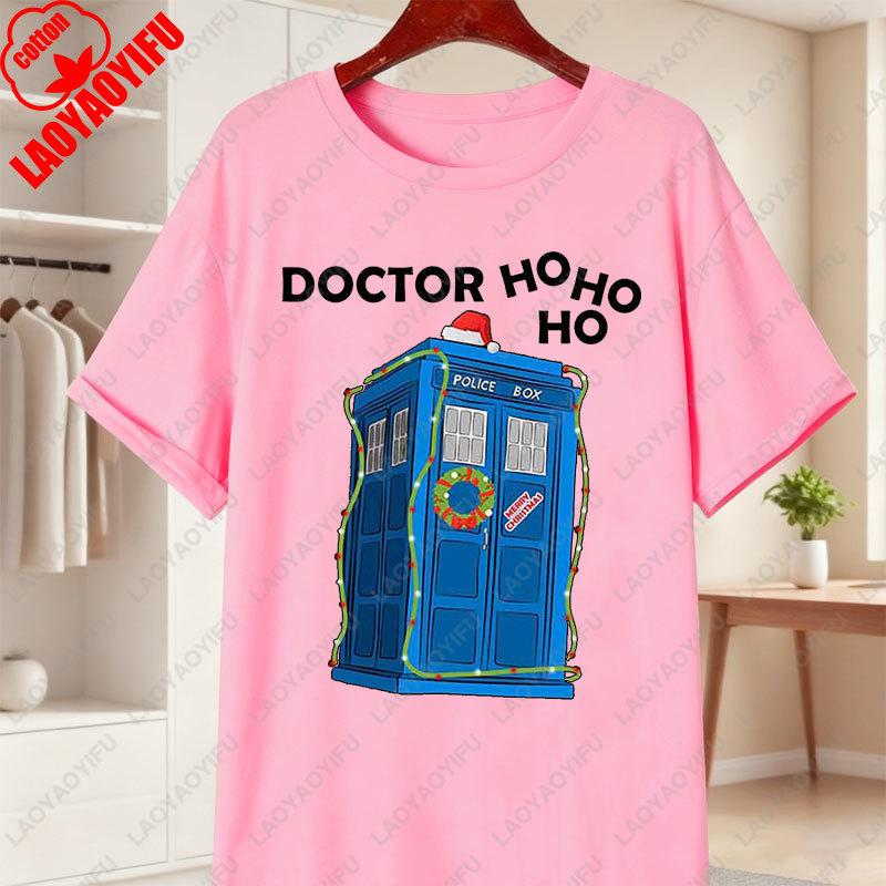 Doctor Hehe Funny Christmas Cotton TShirt Men Woman Short Sleeve Print Tees Fashion Vintage Christmas Holiday Streetwear Tshirt 4XL
Doctor Hehe Funny Christmas Cotton TShirt Men Woman Short Sleeve Print Tees Fashion Vintage Christmas Holiday Streetwear Tshirt 4XL