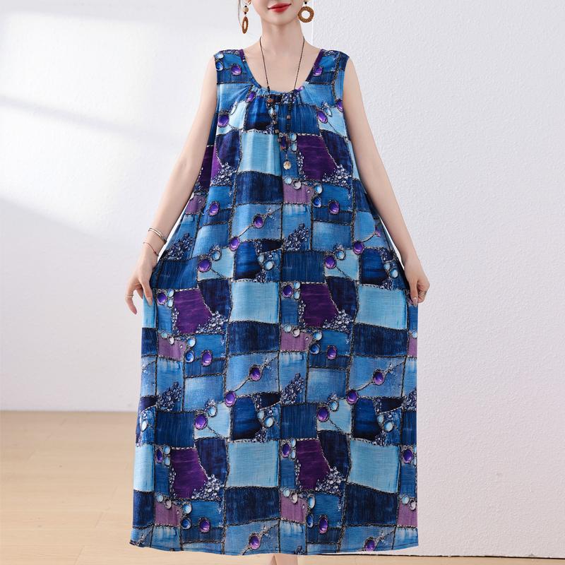 Элегантное женское летнее платье свободного покроя без рукавов больших размеров повседневные платья винтажная одежда 5XL
Элегантное женское летнее платье свободного покроя без рукавов больших размеров повседневные платья винтажная одежда 5XL