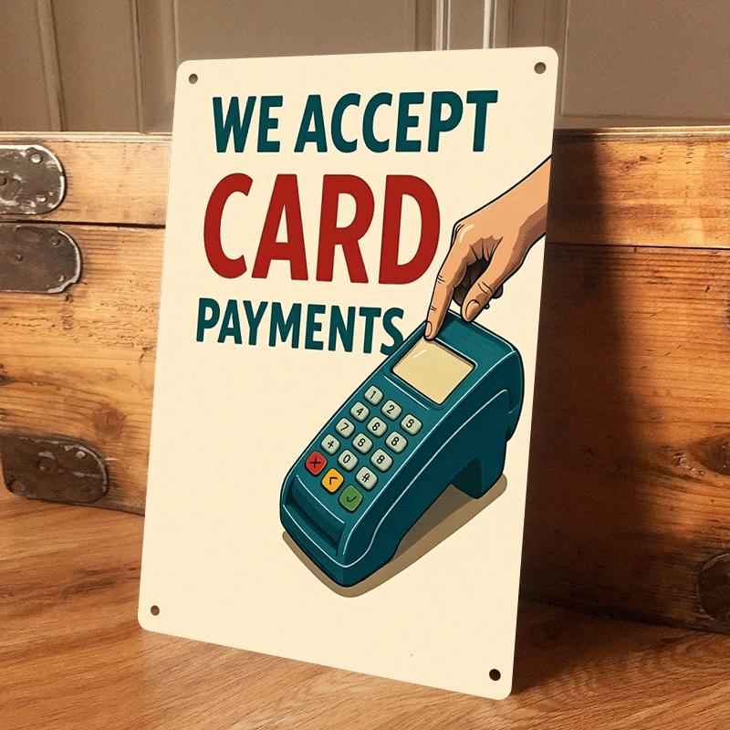 1 item: Convenience store cashier decorative tin painting; Cross-border e-commerce store payment method signage; Credit card POS (as the picture,20x30cm)
1 item: Convenience store cashier decorative tin painting; Cross-border e-commerce store payment method signage; Credit card POS (as the picture,20x30cm)