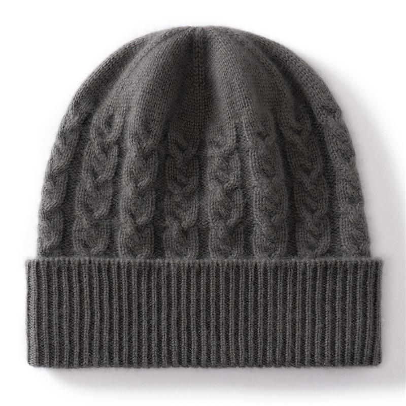Кашемир Новая осенне-зимняя мода Универсальная Повседневная Теплая и Защищающая уши вязаная шапка Унисекс Шапка от холода