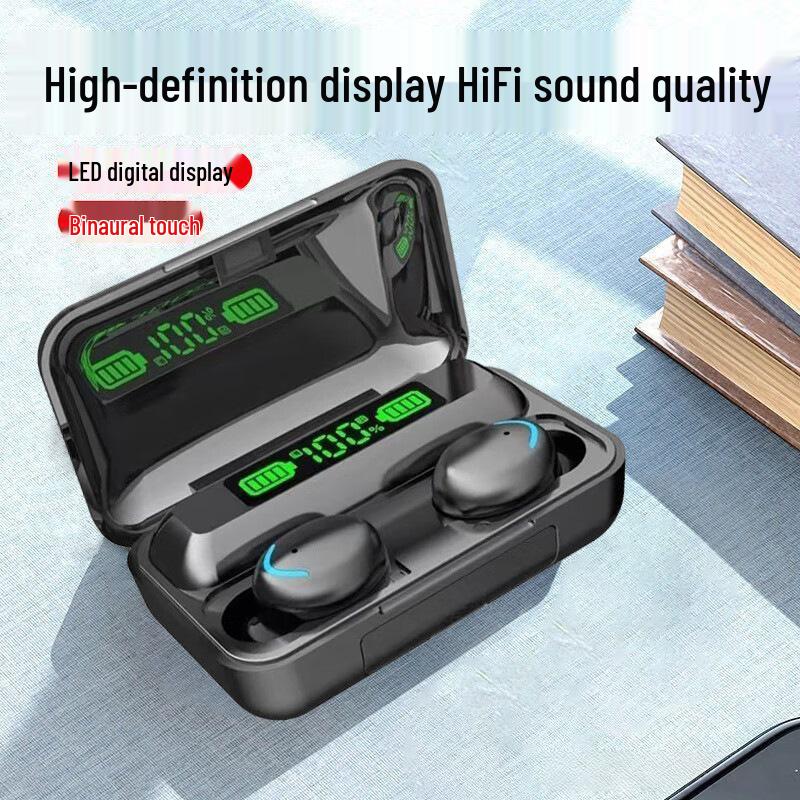 F9-5 Sports True Wireless Noise-Cancelling Bluetooth Earbuds for Men & Women with Long Battery Life and High-Quality Sound.
F9-5 Sports True Wireless Noise-Cancelling Bluetooth Earbuds for Men & Women with Long Battery Life and High-Quality Sound.