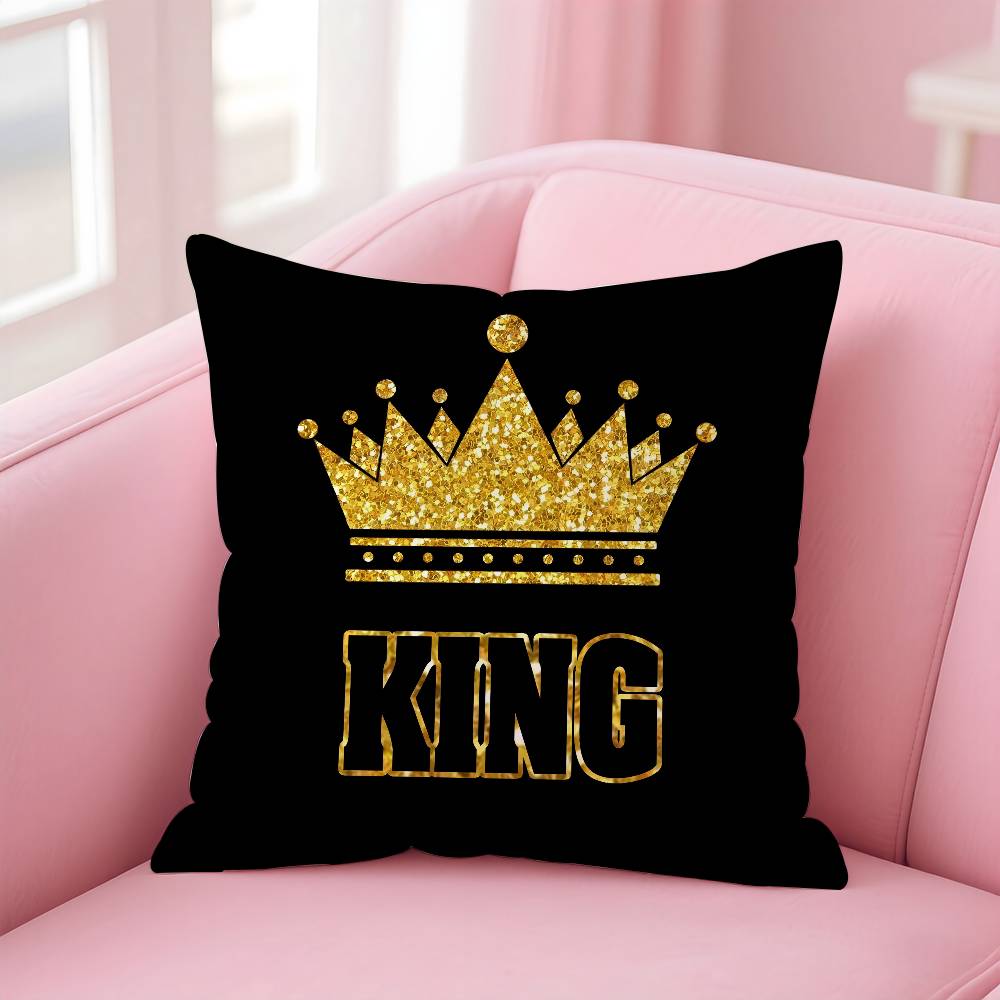 Letter Queen And King Pillow Case Safe Custom Photo Pillow, Anti-fade Brushed Fleece Cushion, Maternal & Infant Safe. 16x16in 40x40cm
Letter Queen And King Pillow Case Safe Custom Photo Pillow, Anti-fade Brushed Fleece Cushion, Maternal & Infant Safe. 16x16in 40x40cm