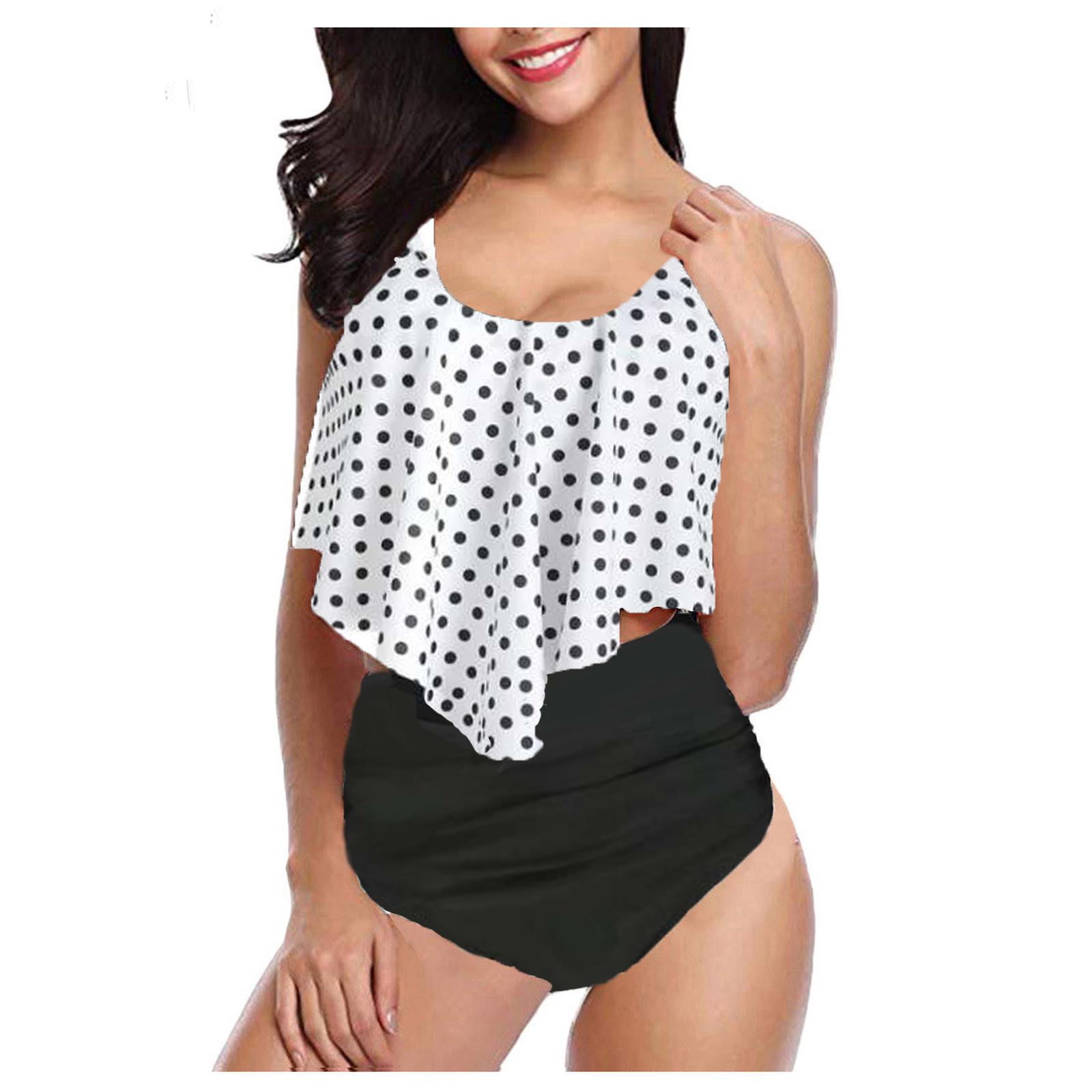 Bikini Ruffle Print Covers The Belly And Shows Thin Split Swimsuit Women S білий
Bikini Ruffle Print Covers The Belly And Shows Thin Split Swimsuit Women S білий