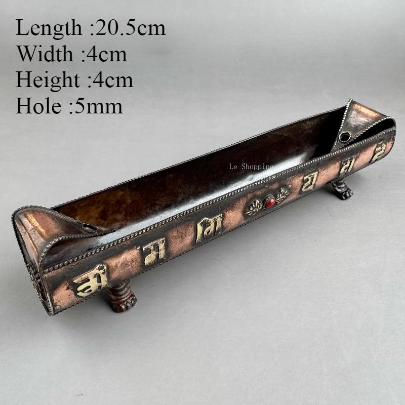Nepalese Handmade Pure Copper Trumpet Long-shaped Incense Burner/Tibetan-style Retro Censer Incense Holder Religious Supplies
Nepalese Handmade Pure Copper Trumpet Long-shaped Incense Burner/Tibetan-style Retro Censer Incense Holder Religious Supplies