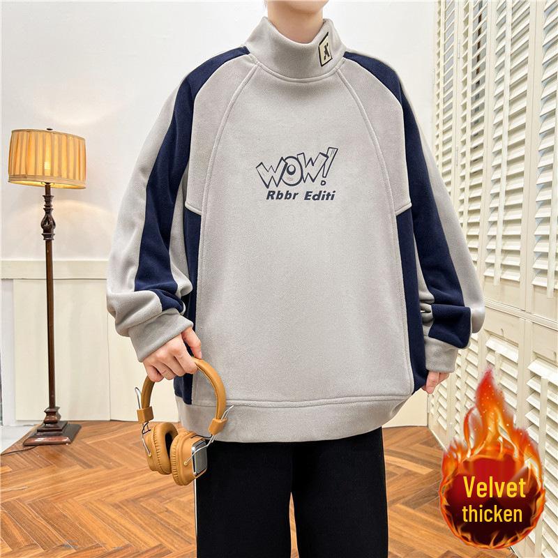 Men s Trendy Sherpa Half-High Collar Hoodie - Warm Velvet Inner Layer for Autumn/Winter 3XL 160-180 jin сірий колір
Men s Trendy Sherpa Half-High Collar Hoodie - Warm Velvet Inner Layer for Autumn/Winter 3XL 160-180 jin сірий колір