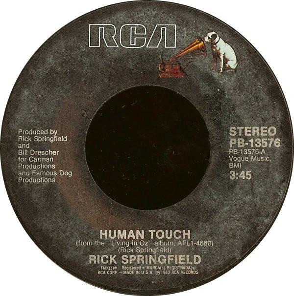 7inch Record RICK SPRINGFIELD - Human Touch / Alyson PB13578 RCA 1983 US Dance & Electronica Used
7inch Record RICK SPRINGFIELD - Human Touch / Alyson PB13578 RCA 1983 US Dance & Electronica Used