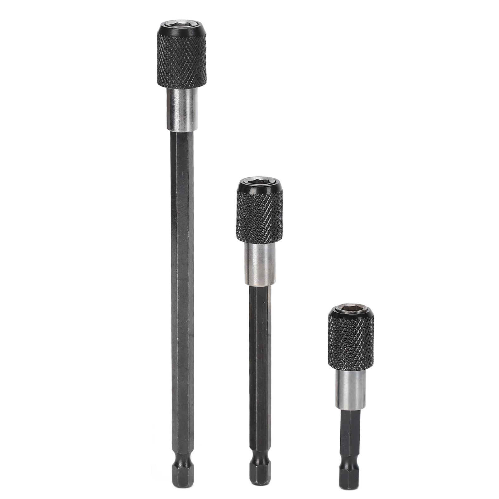 3Pcs Extension Rod Adapter 14in Hex Shank Quick Release Magnetic Chuck Screwdriver Bit Holder
3Pcs Extension Rod Adapter 14in Hex Shank Quick Release Magnetic Chuck Screwdriver Bit Holder