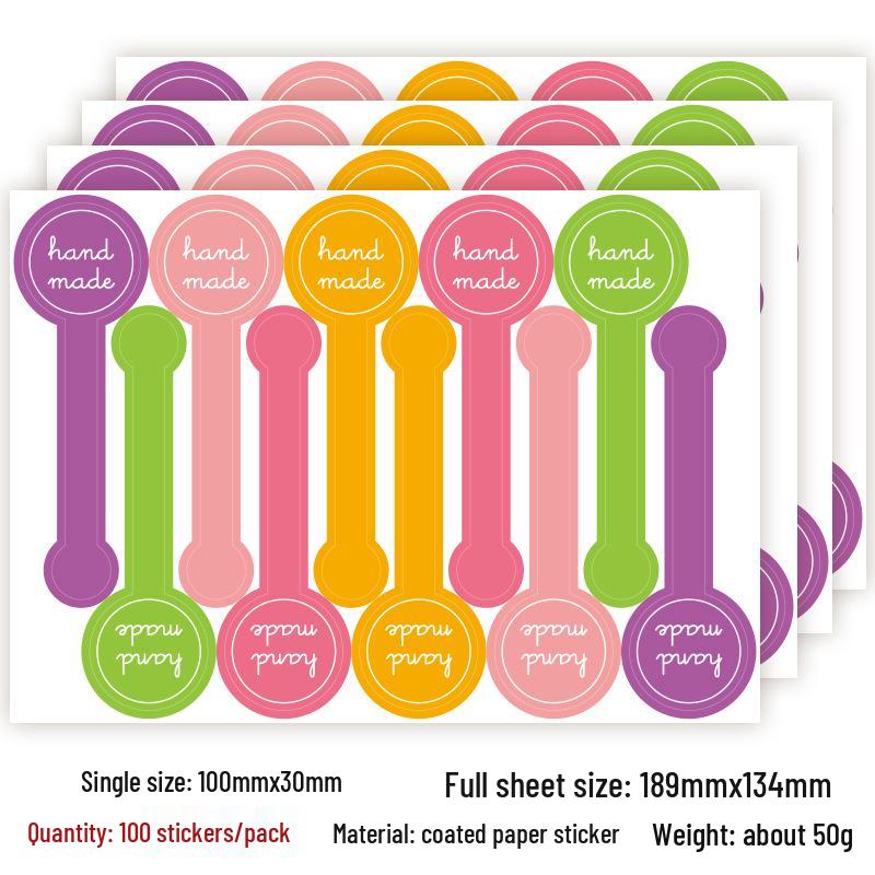 100 черных самоклеящихся наклеек для выпечки ручной работы для упаковки тортов и печенья
100 черных самоклеящихся наклеек для выпечки ручной работы для упаковки тортов и печенья