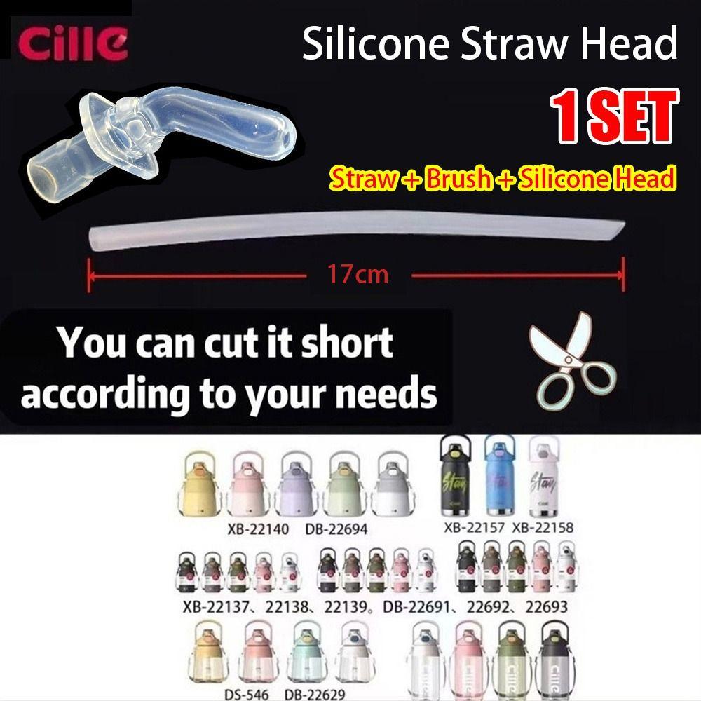 1Set with Brush Silicone Straw Set Water Bottle Accessories for Cille Double Drink Plastic Cup
1Set with Brush Silicone Straw Set Water Bottle Accessories for Cille Double Drink Plastic Cup