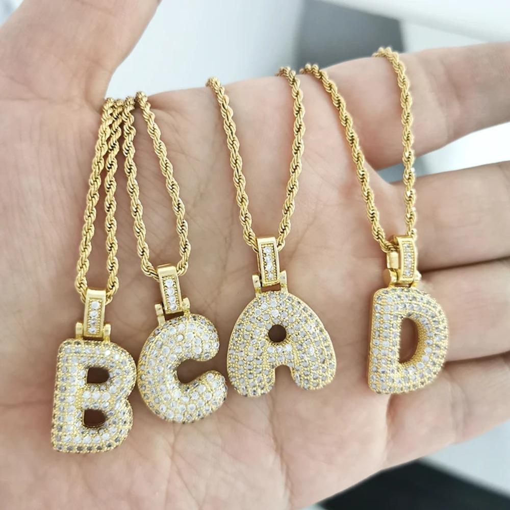 QMHJE Initial Charm A-Z Letters Necklace Women Men Choker Stainless Steel Rope Chain Fat Alphabet Gold Silver Color Hip Hop Iced Z
QMHJE Initial Charm A-Z Letters Necklace Women Men Choker Stainless Steel Rope Chain Fat Alphabet Gold Silver Color Hip Hop Iced Z