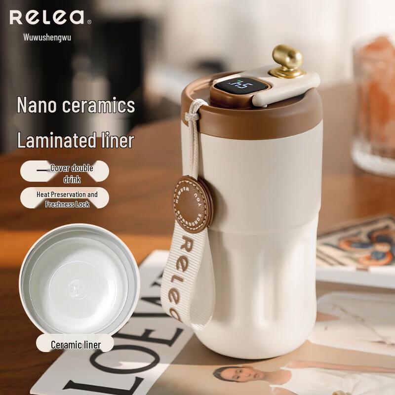 RELEA Crystal Ceramic Digital Display Smart Thermos
RELEA Crystal Ceramic Digital Display Smart Thermos