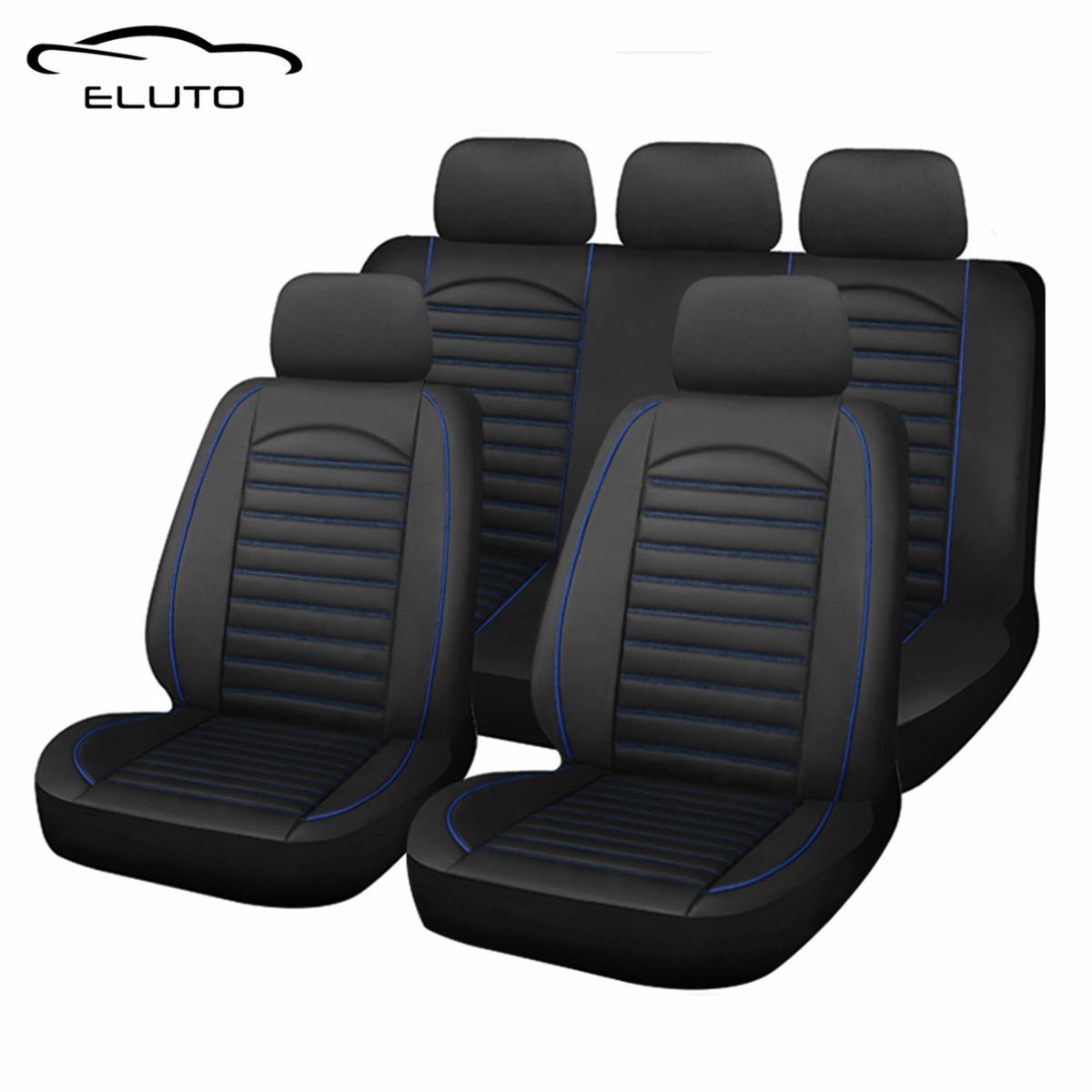 ELUTO 11 шт. 5-местный автомобильный полный комплект чехлов на сиденья из искусственной кожи, водонепроницаемый чехол на подушку сиденья, дышащие чехлы на передние и задние сиденья, протектор, универсальный
ELUTO 11 шт. 5-местный автомобильный полный комплект чехлов на сиденья из искусственной кожи, водонепроницаемый чехол на подушку сиденья, дышащие чехлы на передние и задние сиденья, протектор, универсальный