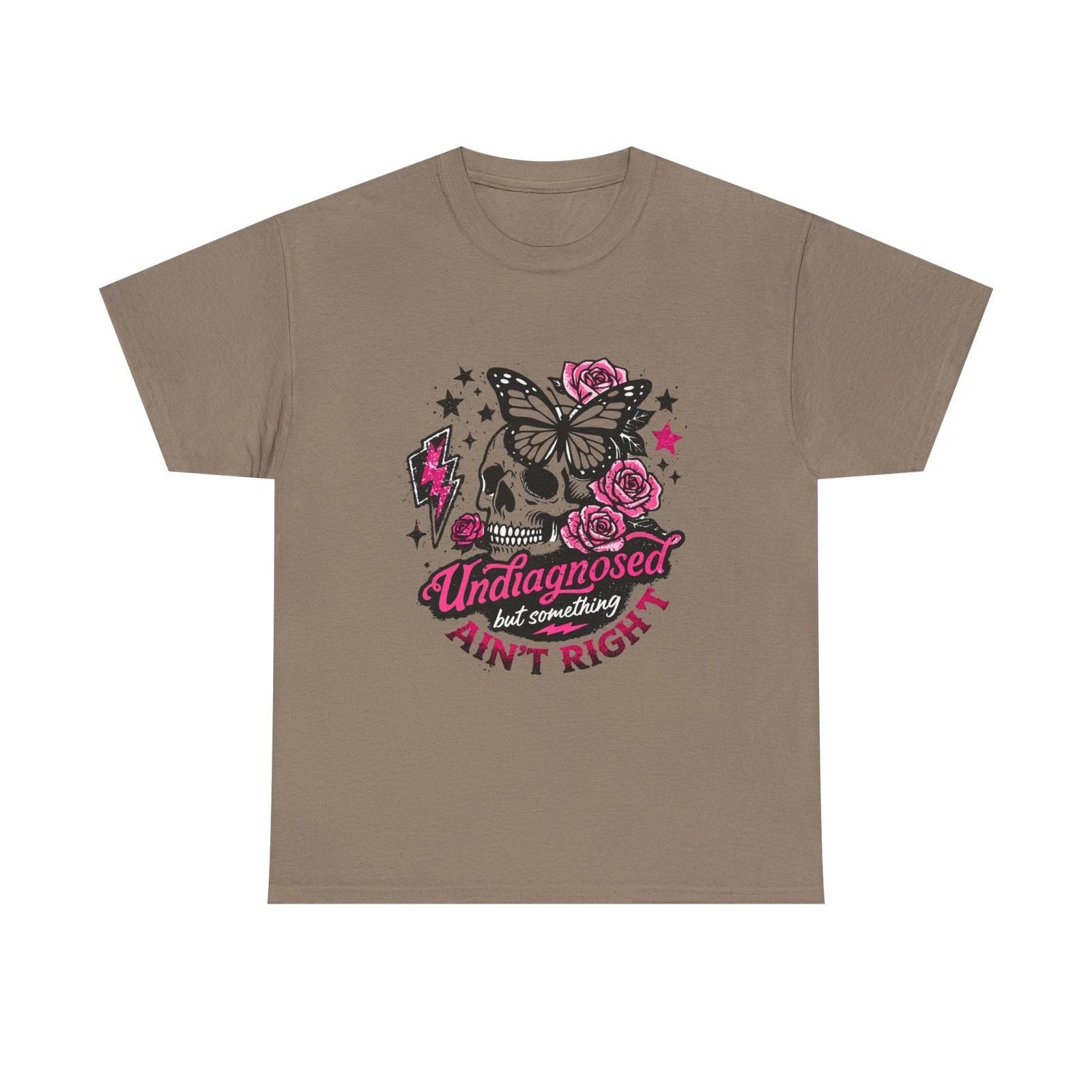 Undiagnosed Ain t Right Skull Butterfly Tee | Rose Graphic S
Undiagnosed Ain t Right Skull Butterfly Tee | Rose Graphic S