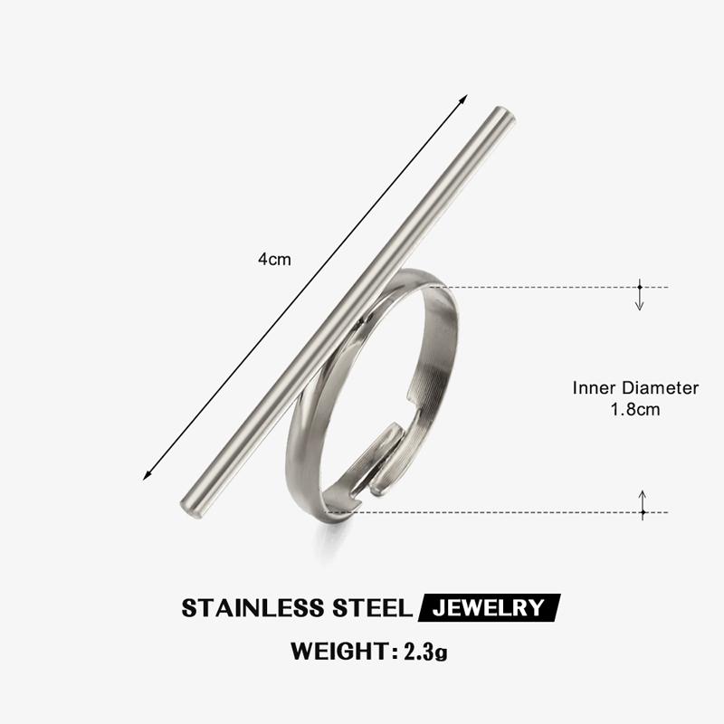 Minimalist Stainless Steel Line Open Ring for Women Creative Metal Lines Personality Rings Fashion Party Charms Zircon Gifts
Minimalist Stainless Steel Line Open Ring for Women Creative Metal Lines Personality Rings Fashion Party Charms Zircon Gifts