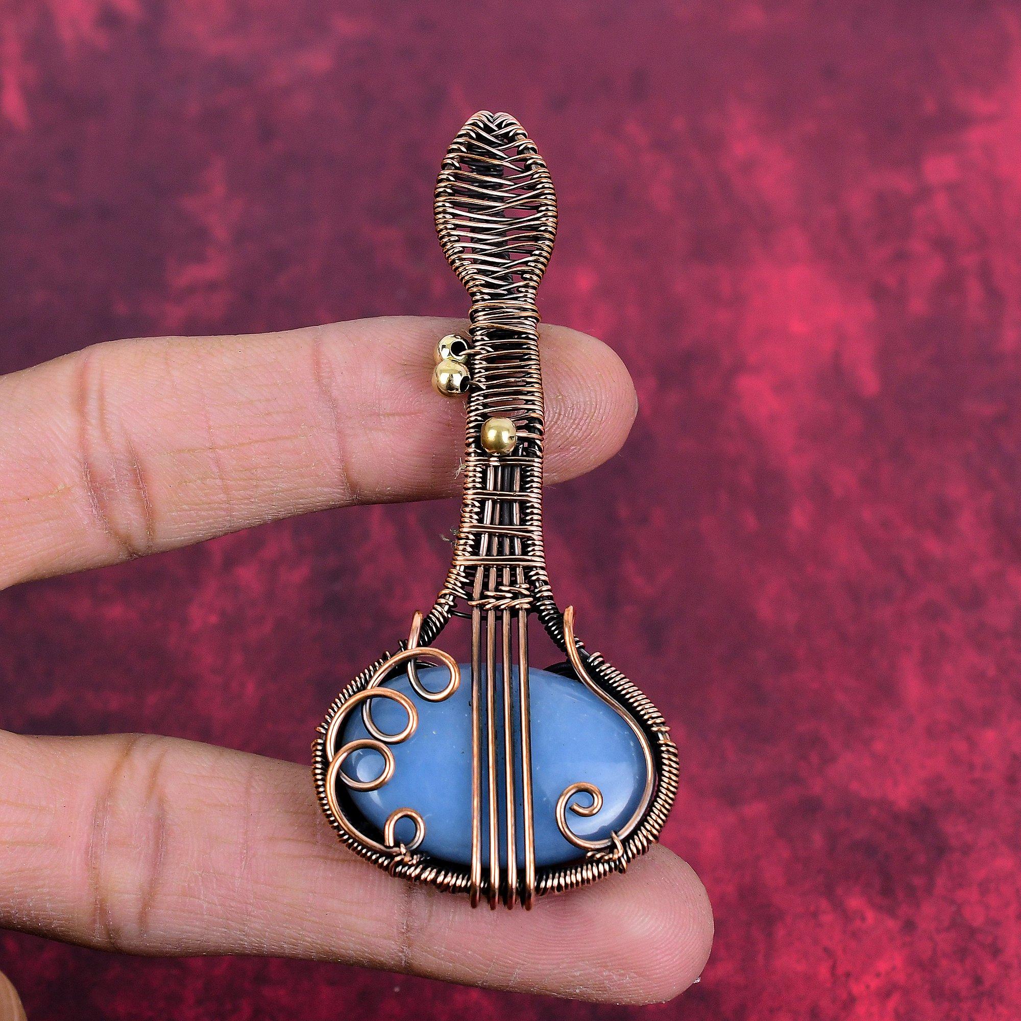 Angelite pendant copper wire wrapped pendant guitar pendant dainty jewelry handmade gemstone pendant copper wire wrap jewelry wedding gifts
Angelite pendant copper wire wrapped pendant guitar pendant dainty jewelry handmade gemstone pendant copper wire wrap jewelry wedding gifts