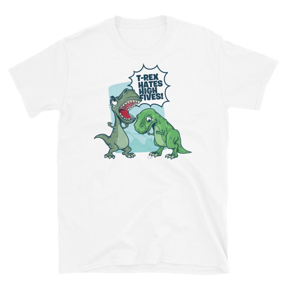 Dinosaur Tyrannosaurus T-Rex Hates High Fives Short-Sleeve Unisex T-Shirt L
Dinosaur Tyrannosaurus T-Rex Hates High Fives Short-Sleeve Unisex T-Shirt L