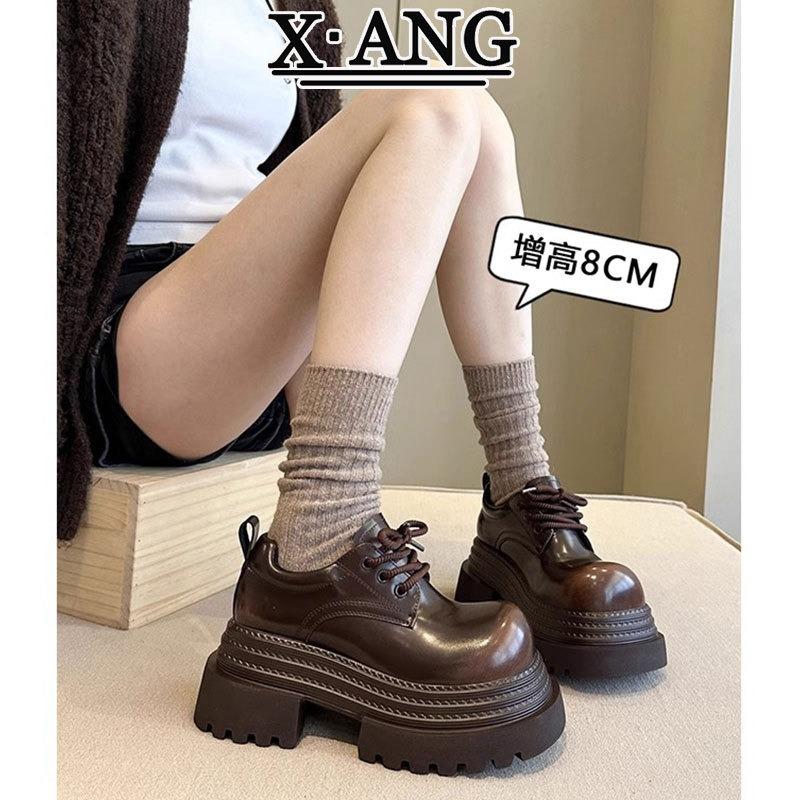 Туфли дерби женские на большой подошве и маленьких кожаных туфельках, весенние новые, на маленькой платформе, на толстой подошве, увеличивающие рост, одинарные туфли 39
Туфли дерби женские на большой подошве и маленьких кожаных туфельках, весенние новые, на маленькой платформе, на толстой подошве, увеличивающие рост, одинарные туфли 39