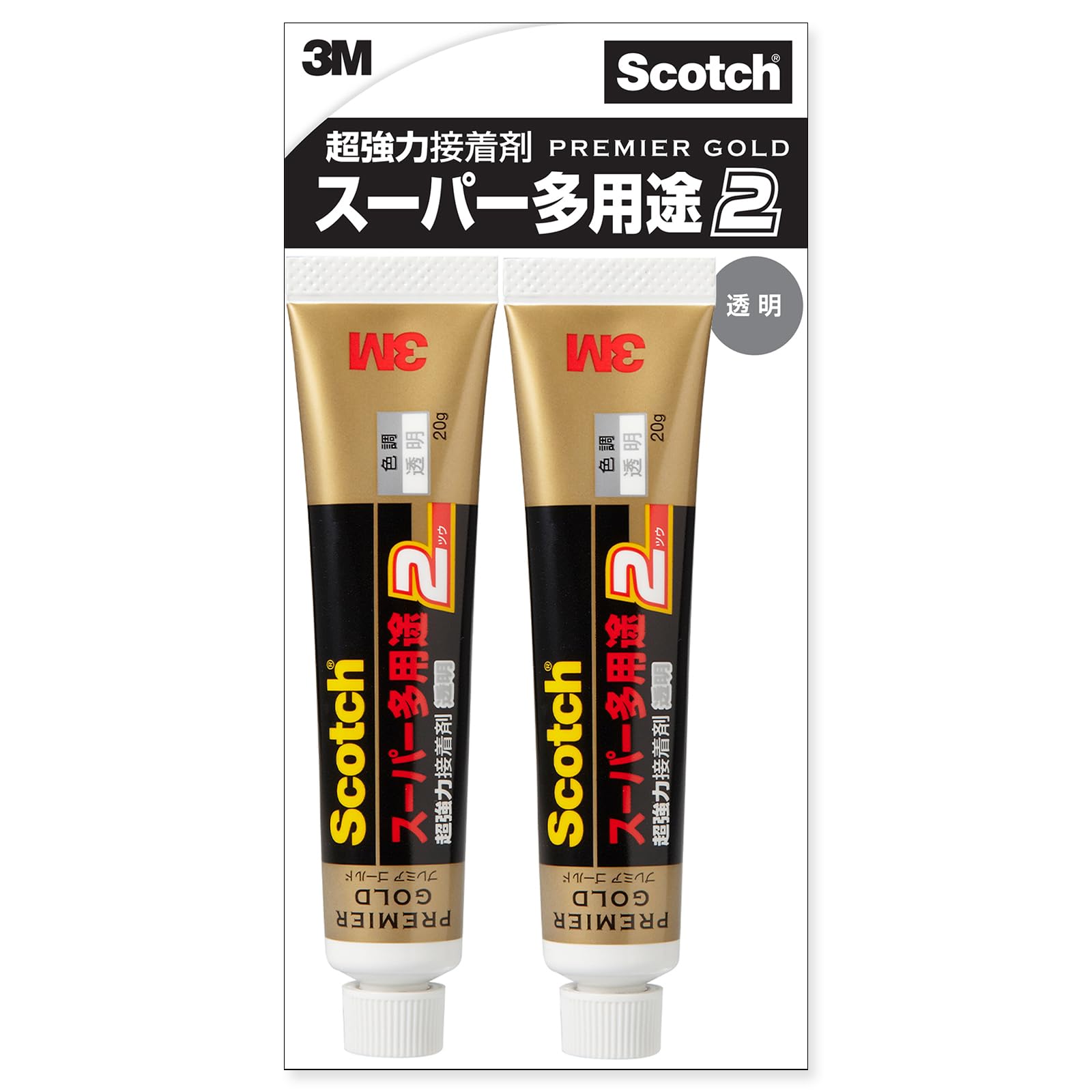 Scotch Super Strong Premier Gold Super 2 Clear 20g x 2 2 Pack Multi-Purpose Glue, Bottles, 9078,
Scotch Super Strong Premier Gold Super 2 Clear 20g x 2 2 Pack Multi-Purpose Glue, Bottles, 9078,