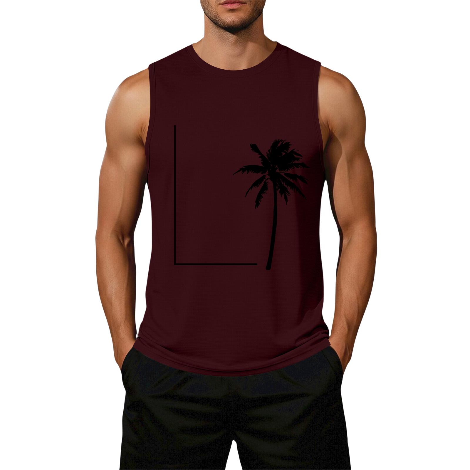 Men s Loose Fit Sleeveless Tank Top Casual Flag Print Summer Muscle Shirt Lightweight Breathable Fabric Comfortable Fit XL винний
Men s Loose Fit Sleeveless Tank Top Casual Flag Print Summer Muscle Shirt Lightweight Breathable Fabric Comfortable Fit XL винний