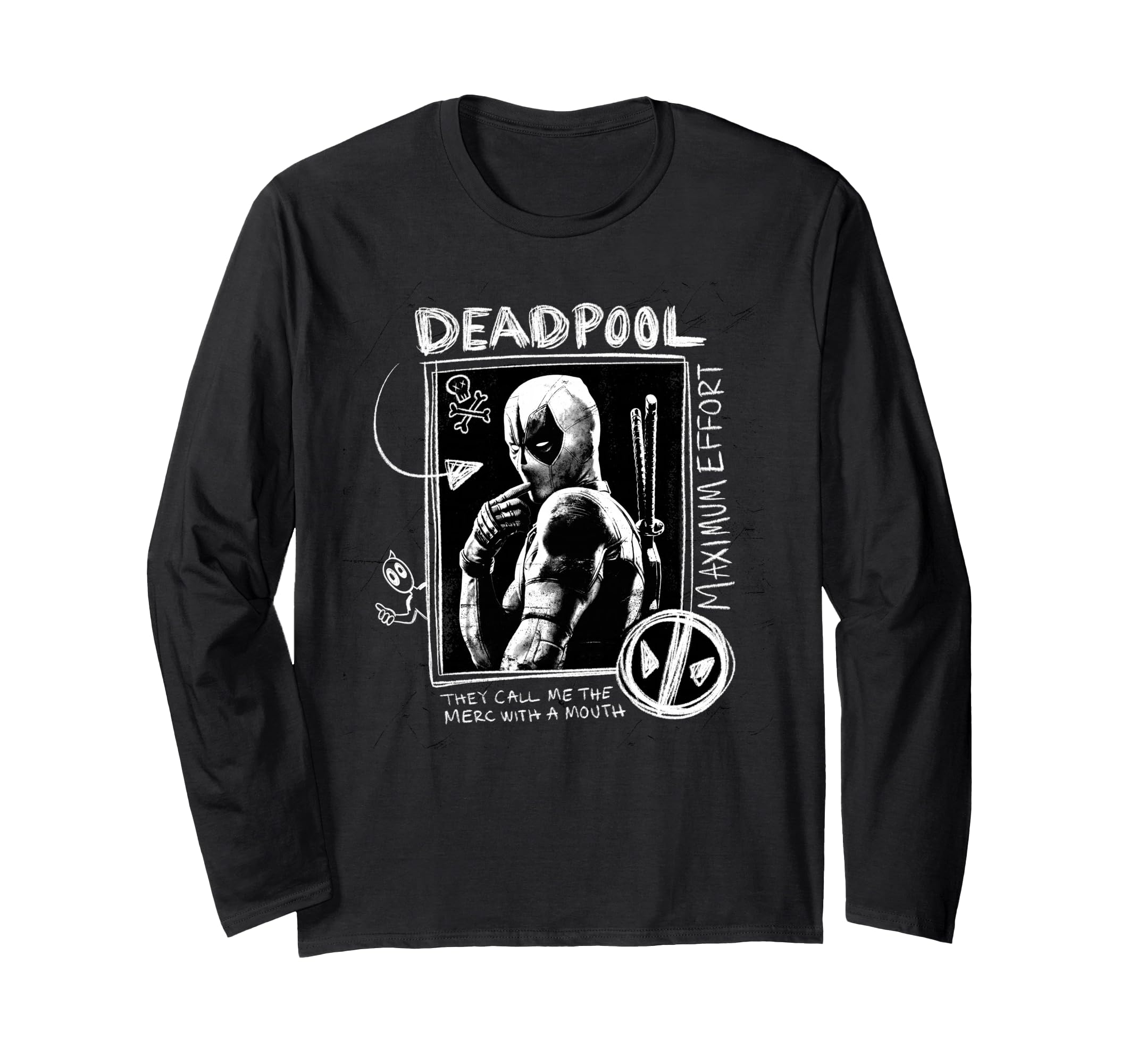 Marvel Studios Deadpool & Wolverine Maximum Effort Chalk Art Long Sleeve T-Shirt
Marvel Studios Deadpool & Wolverine Maximum Effort Chalk Art Long Sleeve T-Shirt