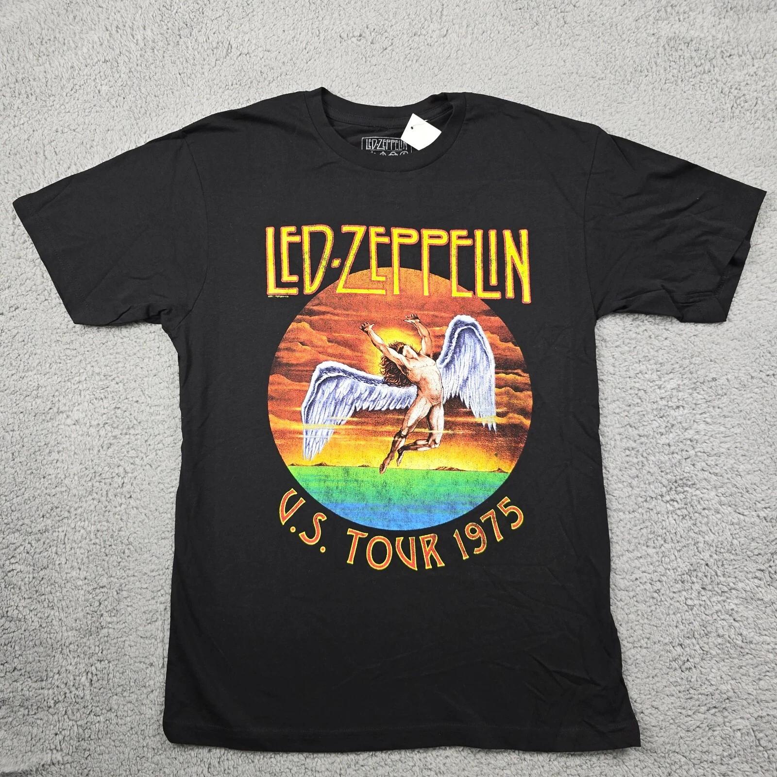 Led Zeppelin SHIRT ADULT US Tour 75 S LARGE L BLACK CONCERT MUSIC ROCK MENS NWT XL
Led Zeppelin SHIRT ADULT US Tour 75 S LARGE L BLACK CONCERT MUSIC ROCK MENS NWT XL