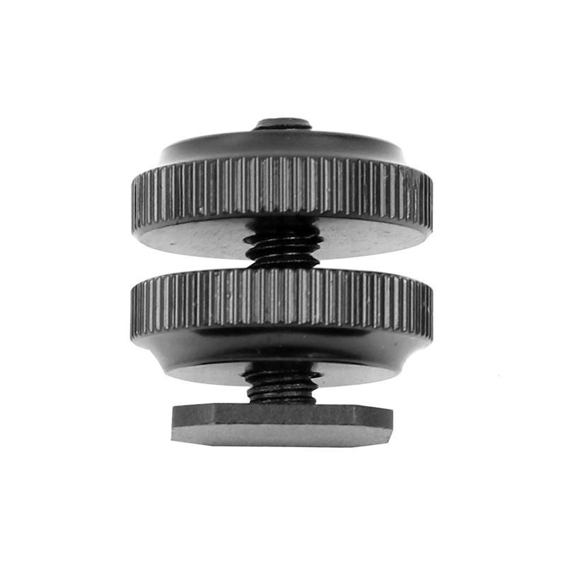 Feichao Double Layer Hot Shoe Adapter 3/8 -1/4 with Cold Shoe for DSLR & GoPro
Feichao Double Layer Hot Shoe Adapter 3/8 -1/4 with Cold Shoe for DSLR & GoPro