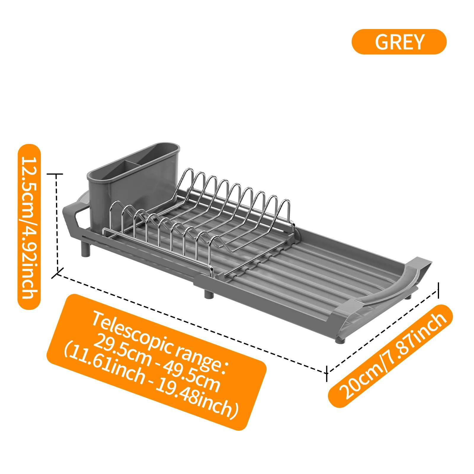 Curved-edge telescopic single-layer plate holder, expandable cabinet slide-out tray, under-sink organizer for kitchen storage сірий колір
Curved-edge telescopic single-layer plate holder, expandable cabinet slide-out tray, under-sink organizer for kitchen storage сірий колір