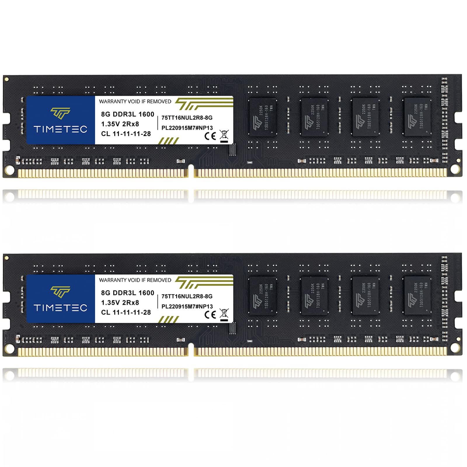 Timetec Hynix IC Desktop PC Memory DDR3L 1600 MHz PC3L 12800 240 Pin UDIMM 2 8GB (16GB)
Timetec Hynix IC Desktop PC Memory DDR3L 1600 MHz PC3L 12800 240 Pin UDIMM 2 8GB (16GB)
