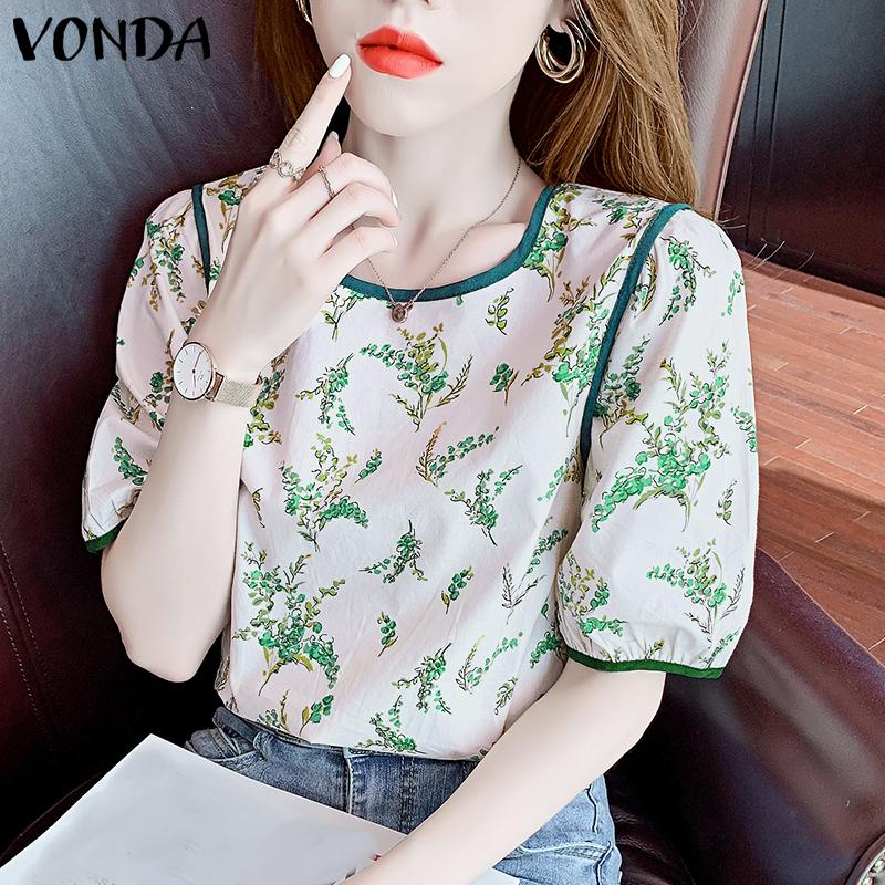 VONDA женская летняя прямая свободная блузка с круглым вырезом и пышными рукавами с принтом
VONDA женская летняя прямая свободная блузка с круглым вырезом и пышными рукавами с принтом