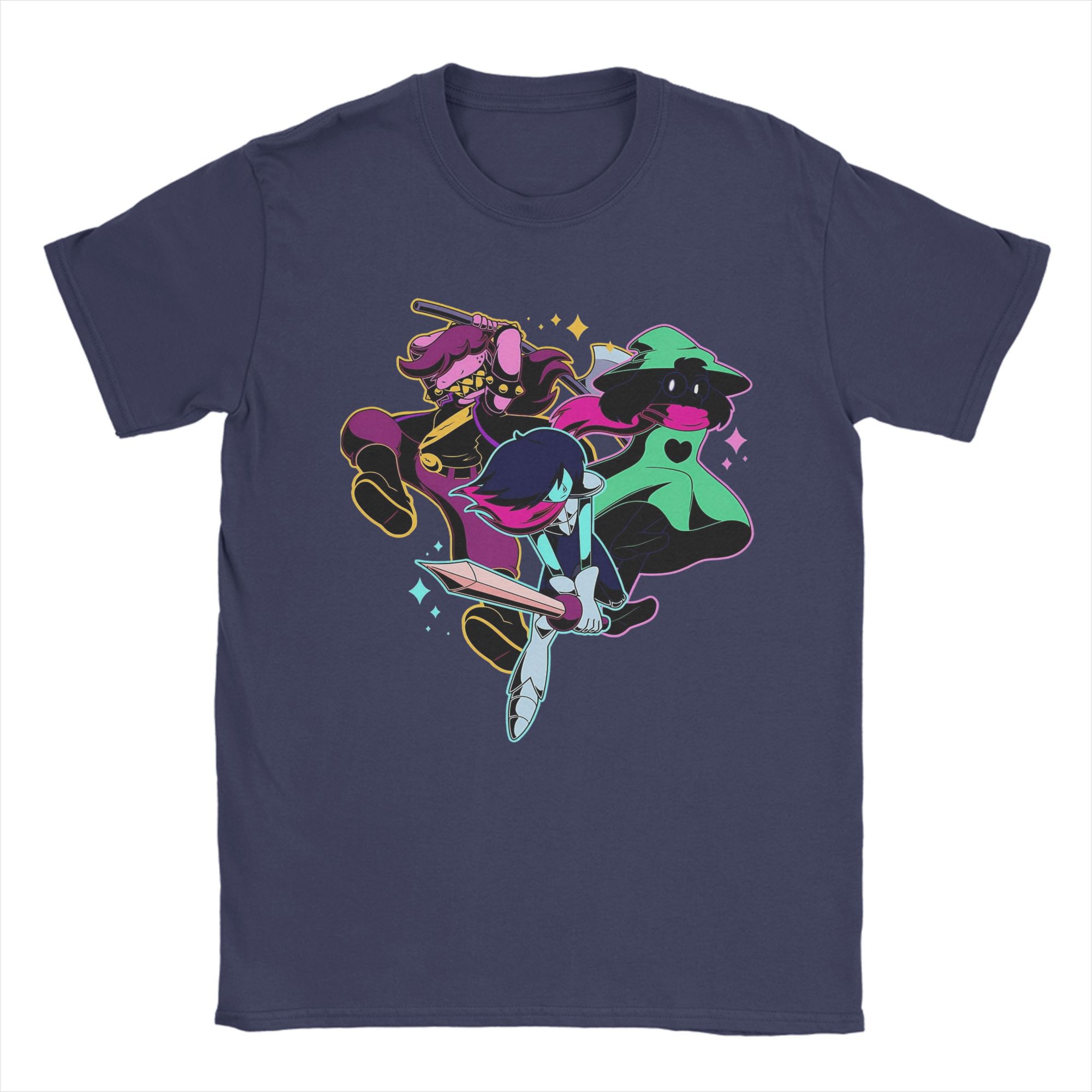 Игровые футболки Deltarune Kris Ralsei Susie для мужчин Повседневная футболка с коротким рукавом и круглым вырезом 100% хлопок Классические топы 4XL
Игровые футболки Deltarune Kris Ralsei Susie для мужчин Повседневная футболка с коротким рукавом и круглым вырезом 100% хлопок Классические топы 4XL