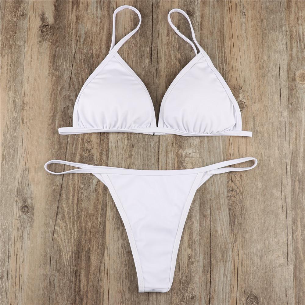 Женский купальник, однотонный простой комплект бикини больших размеров, сексуальные стринги, бразильская пляжная одежда, купальные костюмы S белый
Женский купальник, однотонный простой комплект бикини больших размеров, сексуальные стринги, бразильская пляжная одежда, купальные костюмы S белый