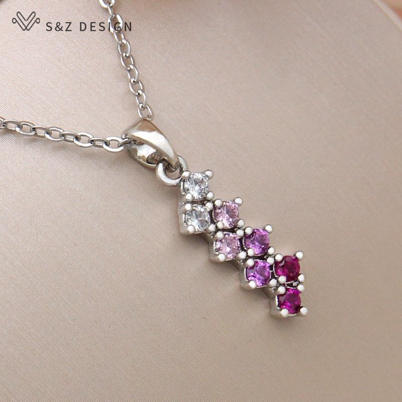 Модное розовое золото, розовый градационный кулон с кубическим цирконием, ожерелье для женщин, вечерние стильные ювелирные изделия, подарок
Модное розовое золото, розовый градационный кулон с кубическим цирконием, ожерелье для женщин, вечерние стильные ювелирные изделия, подарок