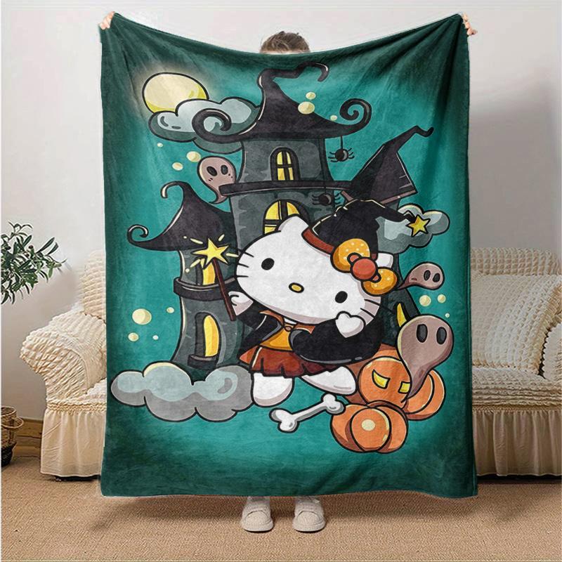 1pc Cartoon Hello Kitty Halloween Adventure Blanket Room Decor, Soft Bedding Cover, Living Room, Travel, Camping, Car Blankets, Beach, Office Naps, Pe 130x150cm
1pc Cartoon Hello Kitty Halloween Adventure Blanket Room Decor, Soft Bedding Cover, Living Room, Travel, Camping, Car Blankets, Beach, Office Naps, Pe 130x150cm