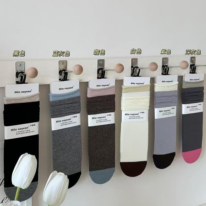 Hilo Nanye Rolled Edge Contrasting Boneless Socks Medium Socks New Combed Cotton Piles One size fits all темно-сірий
Hilo Nanye Rolled Edge Contrasting Boneless Socks Medium Socks New Combed Cotton Piles One size fits all темно-сірий
