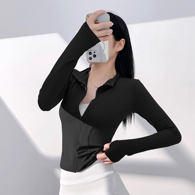 Женская спортивная куртка с длинным рукавом, создающая ощущение «второй кожи», для занятий йогой, бега, велоспортом и пешим туризмом - Дышащая и облегающая модель. One size fits 80-140 jin чёрный
Женская спортивная куртка с длинным рукавом, создающая ощущение «второй кожи», для занятий йогой, бега, велоспортом и пешим туризмом - Дышащая и облегающая модель. One size fits 80-140 jin чёрный