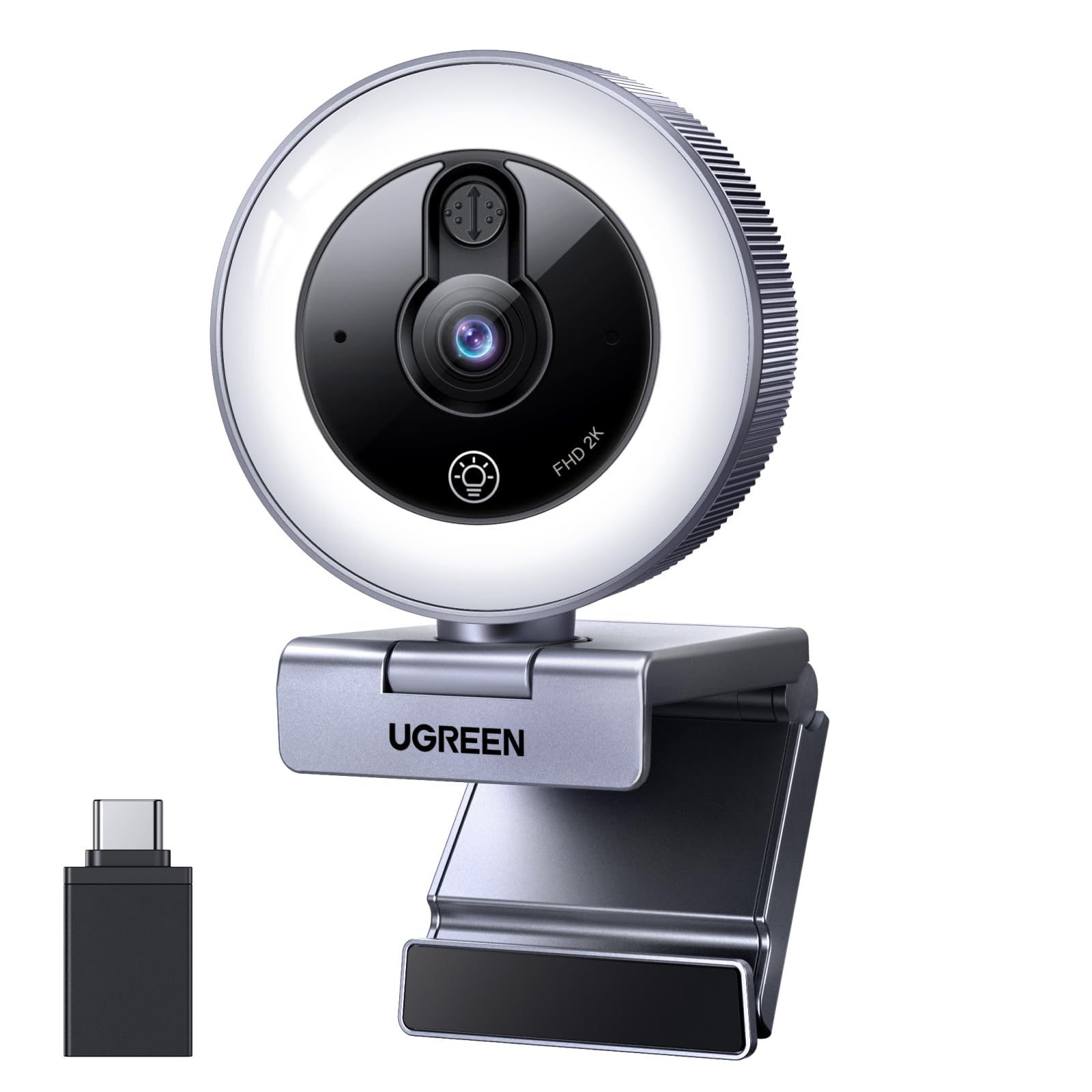 UGREEN FineCam Lite PC Full HD PC Webcam with Privacy Adjustable Ring for Live Zoom for Remote and Compatible with Windows Mac 2K/30fps Webcam, Cover,
UGREEN FineCam Lite PC Full HD PC Webcam with Privacy Adjustable Ring for Live Zoom for Remote and Compatible with Windows Mac 2K/30fps Webcam, Cover,