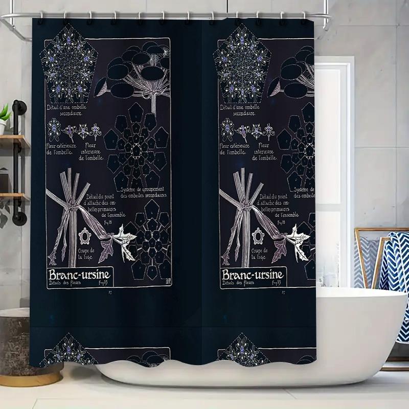 Floral Shower Curtain Botanical Flower Pattern Waterproof Bathroom Decor Vintage Nature Art Print Washroom Curtain W60H190(CM)-1 Pcs
Floral Shower Curtain Botanical Flower Pattern Waterproof Bathroom Decor Vintage Nature Art Print Washroom Curtain W60H190(CM)-1 Pcs