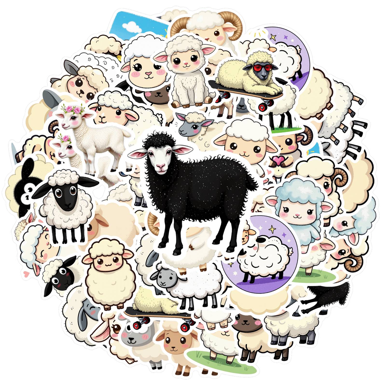 35pcs Playful Cute Stickers Cartoon Sheep Animal Stickers Stationery Stickers For Guitar DIY Skateboard Laptop Luggage Decor
35pcs Playful Cute Stickers Cartoon Sheep Animal Stickers Stationery Stickers For Guitar DIY Skateboard Laptop Luggage Decor