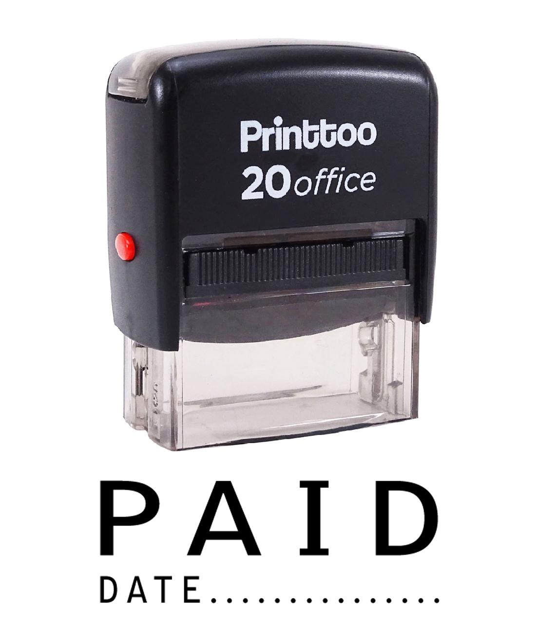 Printtoo ОПЛАЧИВАЕТСЯ С ДАТОЙ Самостоятельная печать резиновой печатью Офисные канцелярские товары на заказ 14 mm x 38 mm (Approx) красный
Printtoo ОПЛАЧИВАЕТСЯ С ДАТОЙ Самостоятельная печать резиновой печатью Офисные канцелярские товары на заказ 14 mm x 38 mm (Approx) красный