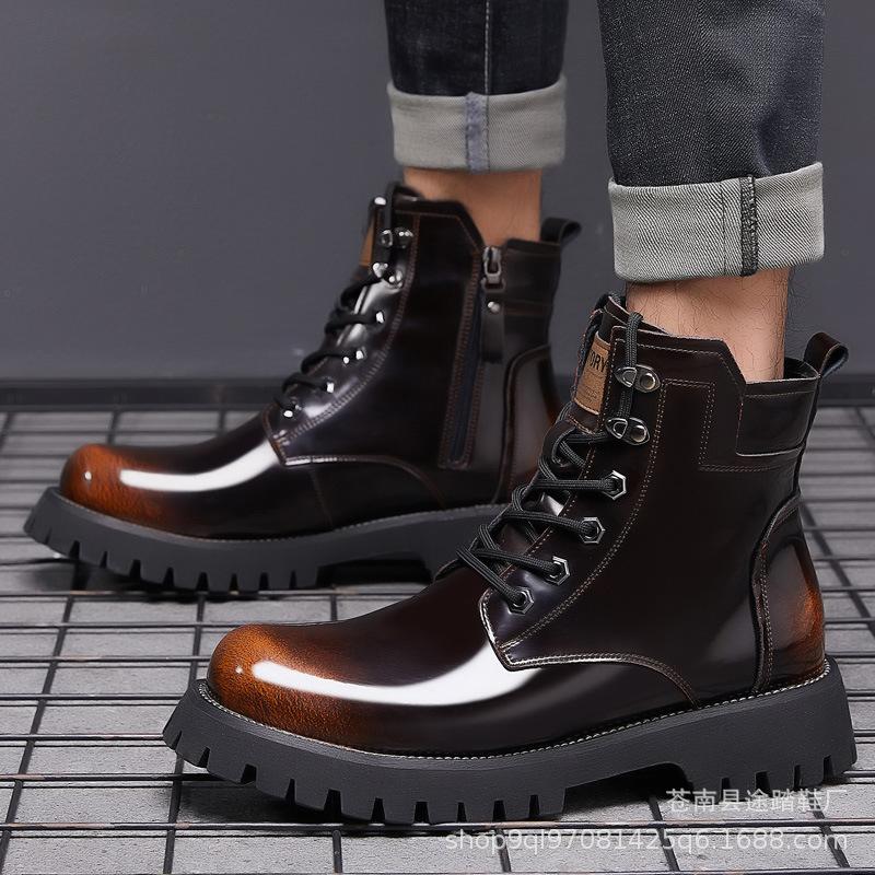 2024 autumn and winter Martin boots men s thick-soled medium-top trendy tooling shoes wear-resistant cotton warm leather shoes manufacturer 38 чёрный
2024 autumn and winter Martin boots men s thick-soled medium-top trendy tooling shoes wear-resistant cotton warm leather shoes manufacturer 38 чёрный