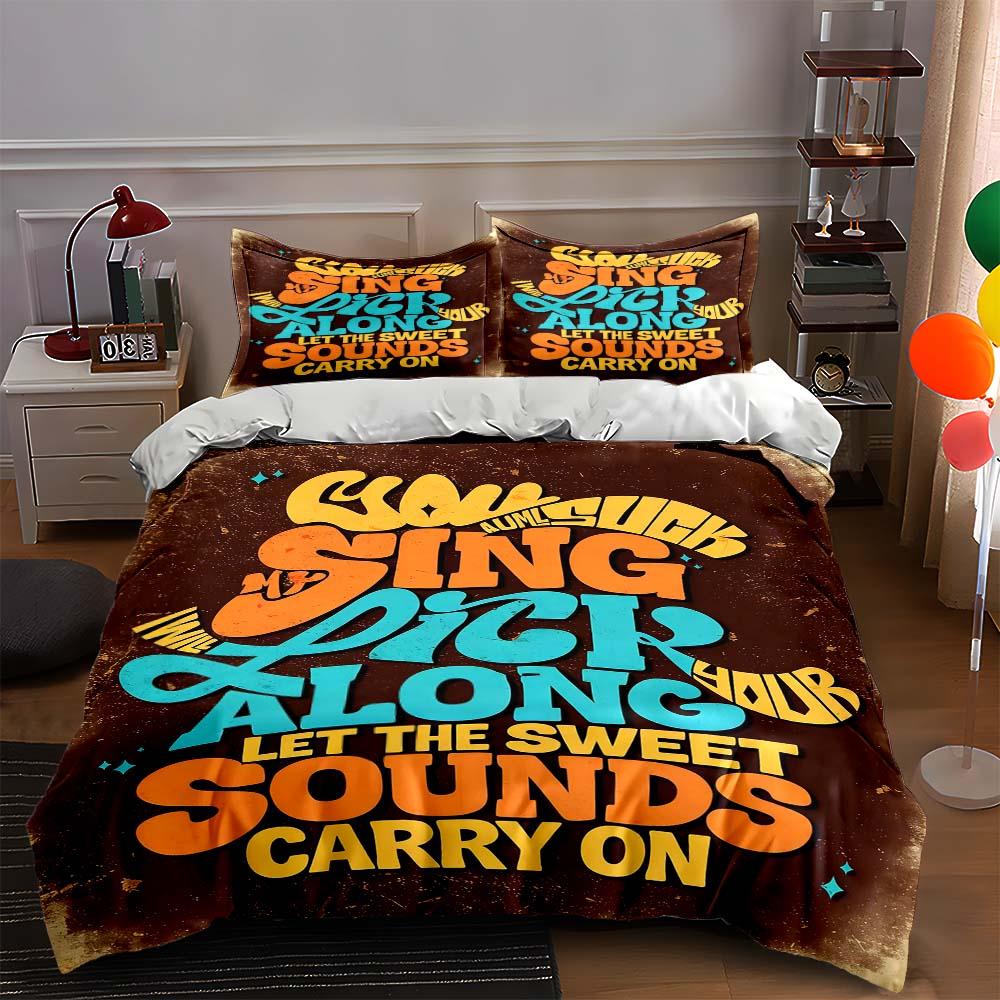 Bold, colorful, typographic. Bedding Duvet cover sets Duvet covers Pillowcases gifts (1 * Duvet Cover 2 * Pillowcases, without duvet insert) 135x200cm
Bold, colorful, typographic. Bedding Duvet cover sets Duvet covers Pillowcases gifts (1 * Duvet Cover 2 * Pillowcases, without duvet insert) 135x200cm