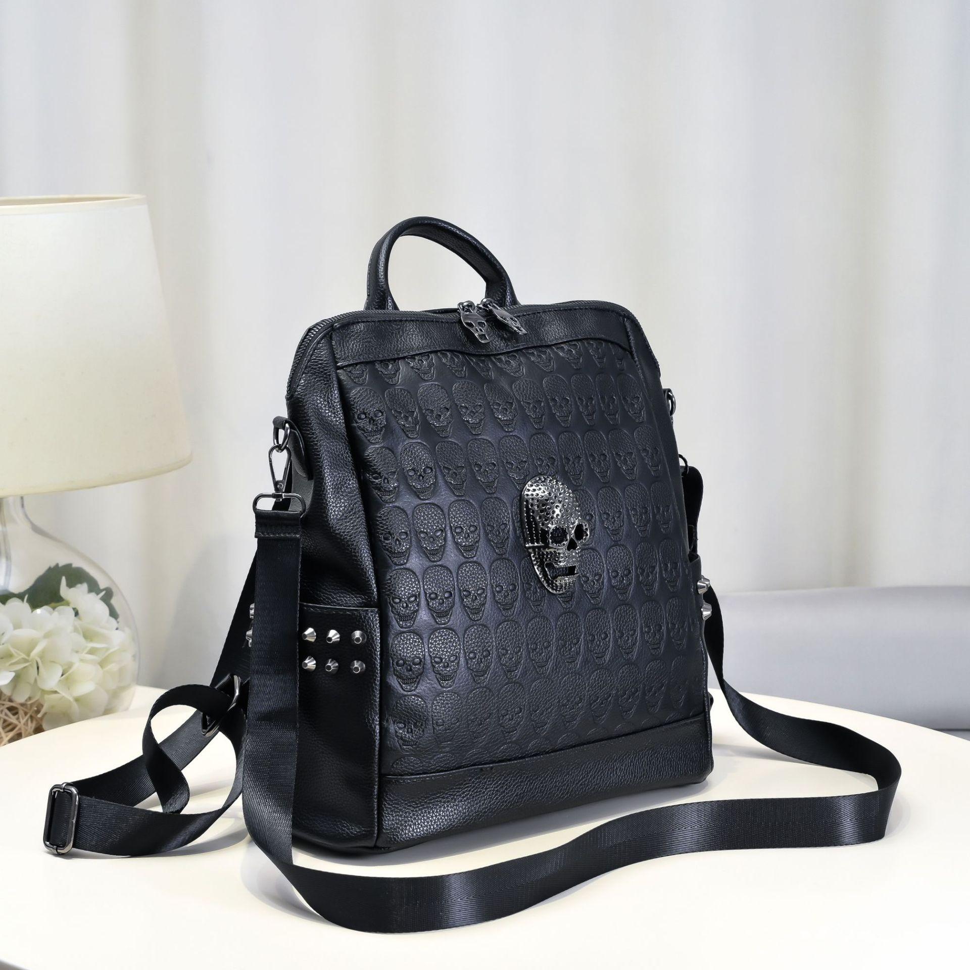 New Spring and Autumn Versatile Skull Head Student Backpack Leisure Large Capacity Travel Bag Women s Lightweight Double Backpack чёрный
New Spring and Autumn Versatile Skull Head Student Backpack Leisure Large Capacity Travel Bag Women s Lightweight Double Backpack чёрный