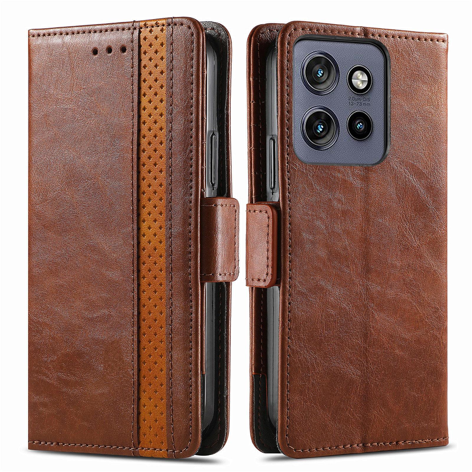 For Motorola Edge 50 Neo 5G/Moto S50 5G/Thinkphone 25 5G Phone Cases CASENEO PU Leather Cover Stand with RFID Blocking Wallet Dark Brown
For Motorola Edge 50 Neo 5G/Moto S50 5G/Thinkphone 25 5G Phone Cases CASENEO PU Leather Cover Stand with RFID Blocking Wallet Dark Brown