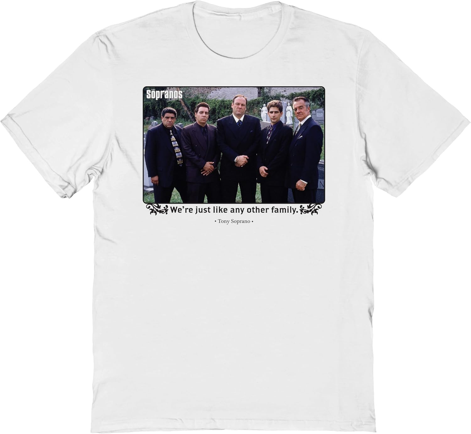 The Sopranos T Shirt for Men & Women Just Like Any Other Family White Crewneck Graphic Tee S разноцветный
The Sopranos T Shirt for Men & Women Just Like Any Other Family White Crewneck Graphic Tee S разноцветный