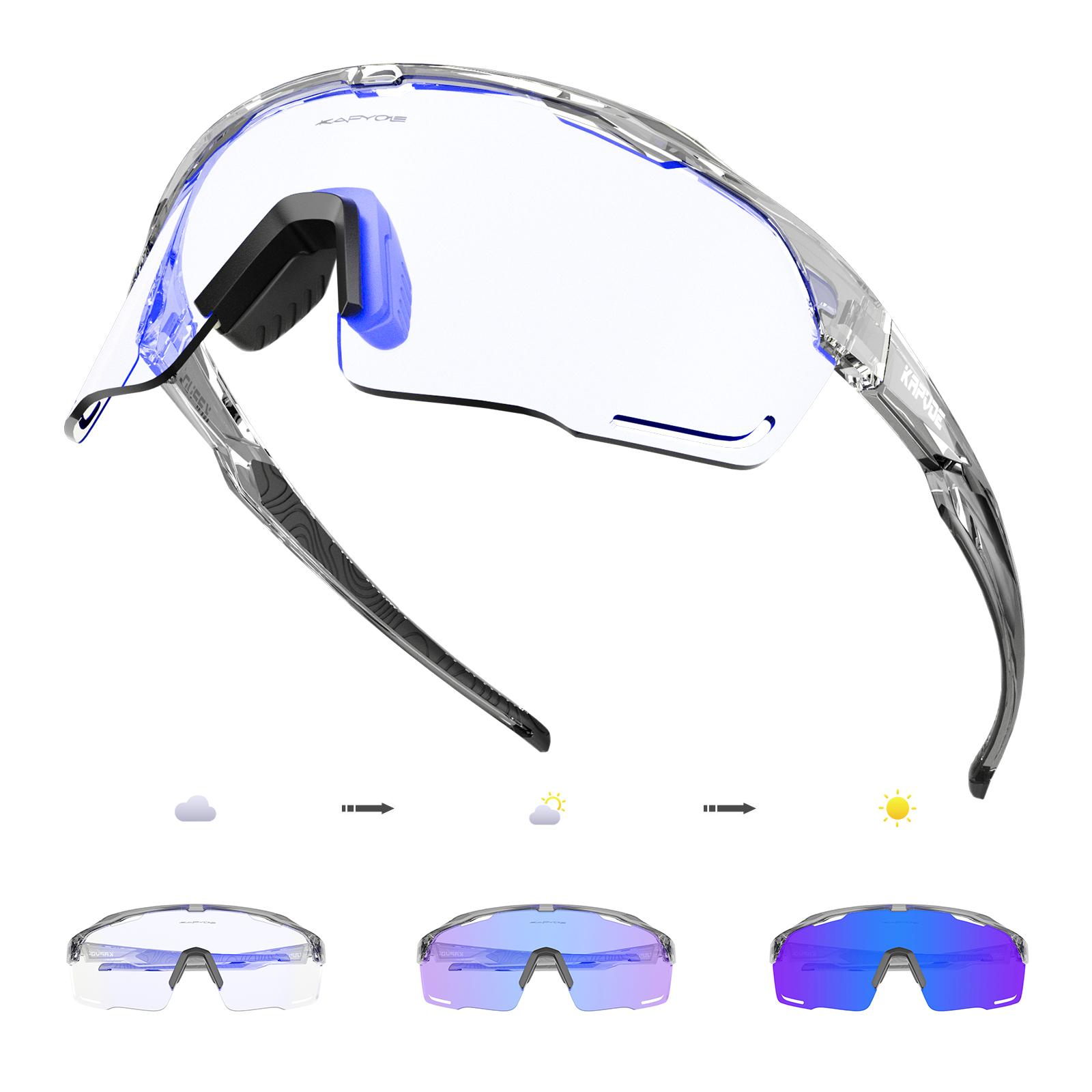 Kapvoe Color Photochromic Cycling Sunglasses for Men Blue Photochromism Glasses Cycl Mountain New Bicycle Goggles Eyewear Sports Photochromic-1lens
Kapvoe Color Photochromic Cycling Sunglasses for Men Blue Photochromism Glasses Cycl Mountain New Bicycle Goggles Eyewear Sports Photochromic-1lens