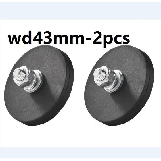 WD43 Neodymium Magnet Rubber Coated Mounting Magnets Black Stud Magnet Painted Surface with Bolts Nuts for Lighting Camera Tools WD43-2PCS
WD43 Neodymium Magnet Rubber Coated Mounting Magnets Black Stud Magnet Painted Surface with Bolts Nuts for Lighting Camera Tools WD43-2PCS