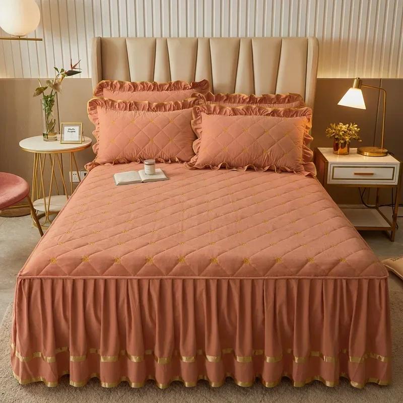 Розкішне зелене стьобане покривало на ліжко Queen Bed Skirt Цільна простирадло проти ковзання зі спідницею висотою 45 см Домашній текстиль 120x200cm помаранчевий
Розкішне зелене стьобане покривало на ліжко Queen Bed Skirt Цільна простирадло проти ковзання зі спідницею висотою 45 см Домашній текстиль 120x200cm помаранчевий