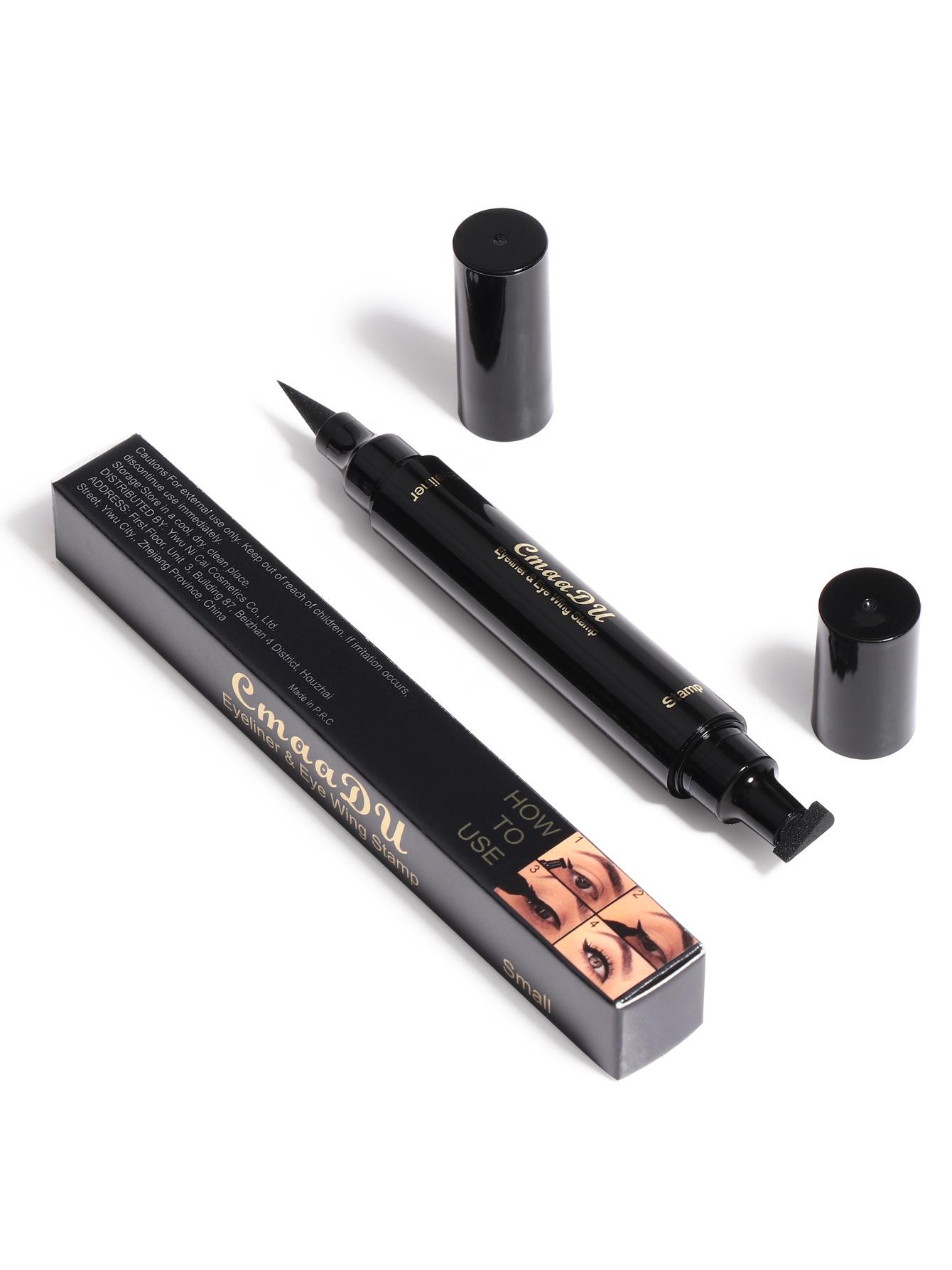 1PCS Wing Stamp Eyeliner Pen - Waterproof Smudge-Proof, Quick Dry Liquid Eyeliner with Triangle Wing Stamp, Cat Eye Makeup Tool
1PCS Wing Stamp Eyeliner Pen - Waterproof Smudge-Proof, Quick Dry Liquid Eyeliner with Triangle Wing Stamp, Cat Eye Makeup Tool